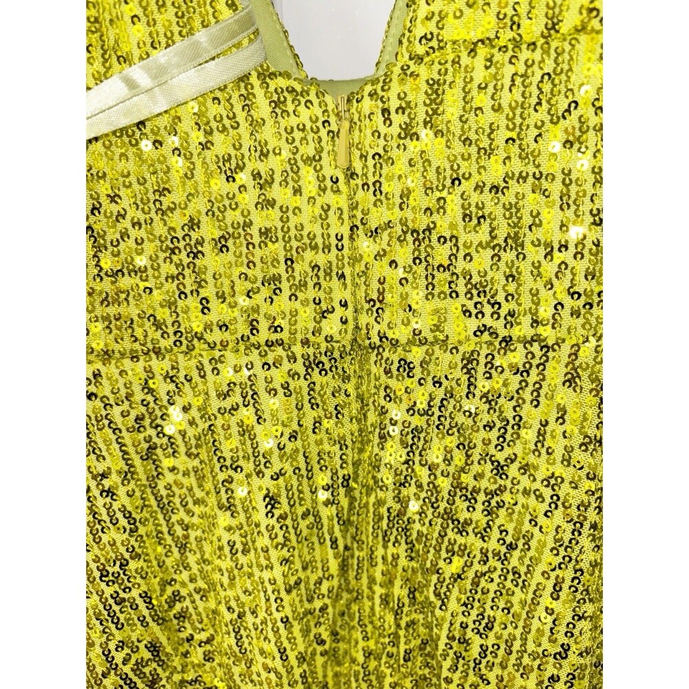 Ieena for Mac Duggal Lime Green Dress Size 2-Sample Dress - Picture 6 of 11